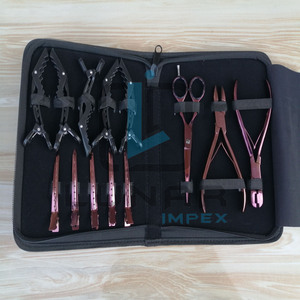 Kit de herramientas de salón de extensión de cabello de alta calidad, juego de pinzas de moda para el cabello con etiquetado de logotipo de marca personalizado - Product Image 3