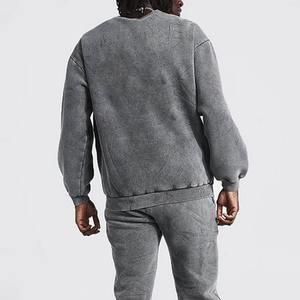 Survêtement personnalisé en coton délavé pour homme, 100% coton, fournisseur de survêtements OEM/ODM, survêtements imprimés avec des motifs personnalisés, dernier design - Product Image 4