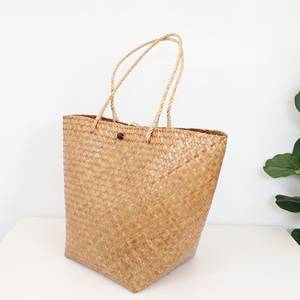 Hand Woven Ladies <b>Straw</b> <b>Bags</b> Made From Seagrass Modern Women Handbag Customization Support - Product Image 5
