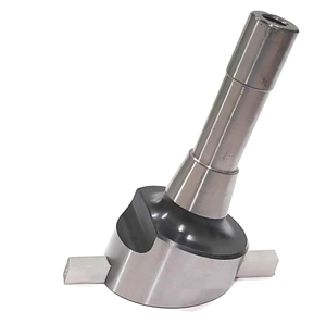 Fraise à mouche de 2.5 "pouces de diamètre de tête tige R8 (barre de traction UNF de 7/16") pour fraiseuse Bridgeport avec mèche carrée + HSS de 3/8" - Product Image 1