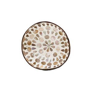 Laca de coco Seashell Bowls Vietnam Vajilla decorativa hecha a mano Mejor precio Venta al por mayor Exportación Embalaje de cartón - Product Image 3