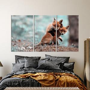 Tableaux imprimés sur toile : Décoration pour les amoureux des animaux avec un design élégant, LOT DE 3 TOILES - Product Image 1