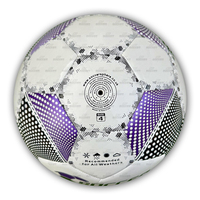 Ballon de football en PU durable de haute qualité avec logo personnalisé, vente en gros d'usine, haute rétention d'air, taille standard 5 pour le sport