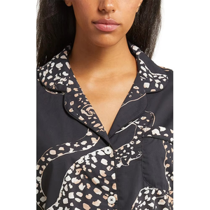 Conjunto de pijama de algodón, ropa de dormir de manga larga, ropa de dormir con botones para mujer, conjuntos de salón suaves con cuello vuelto de alta calidad - Product Image 6