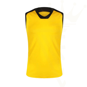 High Quality Custom Breathable Quick Dry Sleeveless V-neck Volleyball Uniform 100% <b>Polyester</b> New Design Men's XS Size Jersey for - Product Image 2