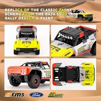 Радиоуправляемый грузовик FMS 1/18 4WD с бесщеточным двигателем, высокоскоростной, с портальными мостами и 2-скоростной трансмиссией, официально лицензированный, готов к запуску (RTR)