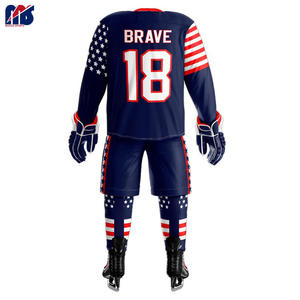 เสื้อเจอร์ซีย์แบบกราฟิกสำหรับทุกเพศผลิตภัณฑ์ยอดนิยมออกแบบชุดฮ็อกกี้น้ำแข็งด้วยตัวคุณเอง - Product Image 3