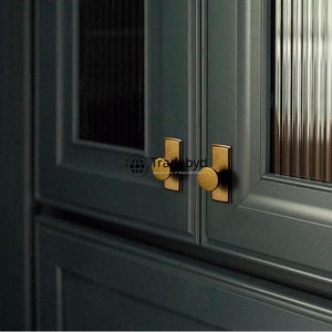 Tradebyd Boutons de tiroir en laiton classiques Poignées de meuble minimalistes écologiques durables pour tiroirs et armoires de cuisine et de salle de bain - Product Image 2