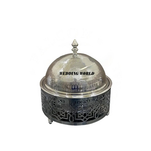 Stainless Steel Food Warmer Rectangle Shape Handmade Designer Casserole Hot Selling Luxury New Metal Hotpot - Product Image 2