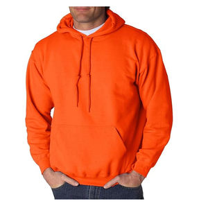 Sweats à capuche pour hommes en tissu molletonné polyester/coton délavé à l'acide, motif uni, col à capuche - Product Image 1