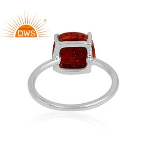 Fait à la main 925 Fine Sterling Silver Sponge Coral Gemstone Déclaration Anneau Bijoux Pour Femmes Cadeau Pour Elle - Product Image 4