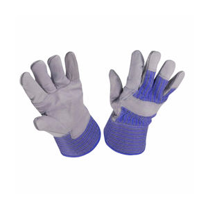 ถุงมือหนังวัวทำงานถุงมืออุตสาหกรรมถุงมือป้องกันมือถุงมือทำงาน - Product Image 4