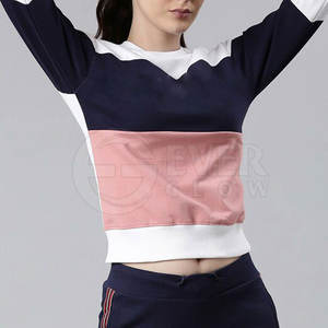 New Design Autumn custom high quality logo Ladies Round Neck Pullover <b>Sweatshirt</b> <b>Women</b> Crew Neck <b>Sweatshirt</b> - Product Image 5