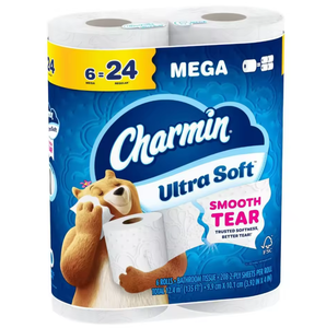 Meilleur NOUVEAU Papier Toilette Ultra Doux 6 Méga Rouleaux 24 Rouleaux Standard Vente en Gros Scellé en Usine - Product Image 1