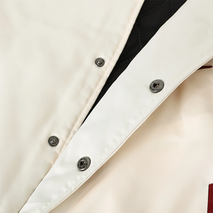 Veste bomber personnalisée, réversible, respirante, imperméable, haute visibilité, performance en plein air, bicolore rouge et blanc, style universitaire - Product Image 4