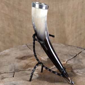 Best Quality Premium Ceramic Drinking Horn with Stand Latest Arrival Home Decor for Christmas Inspired by Viking Crafts - Product Image 1