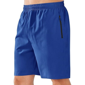 Shorts mi-longs tricotés chauds pour hommes, couleur unie, haute qualité, respirants, pour la gym, le fitness, les entraînements décontractés, la course à pied, séchage rapide, en tissu de laine élastique - Product Image 3