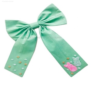 Trendy <b>Beaded</b> Hair Bows Back to School Hair Accessories Handcrafted Seed <b>Beaded</b> Alligator Tail Bows <b>Beaded</b> <b>Headband</b> <b>Beaded</b> Bows - Product Image 2