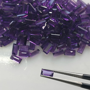 พลอยอะมีทิสต์ธรรมชาติจากแอฟริกา ขนาด 5x2.5 มม. ทรงบาแก็ตต์ คุณภาพดีที่สุด สำหรับทำเครื่องประดับ - Product Image 6