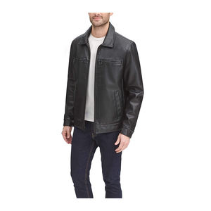 Veste en cuir véritable OEM de haute qualité, logo personnalisé et conception acceptées veste en cuir de vache 2022 - Product Image 5