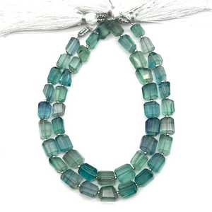 Verdant Clarity Green Fluorite Faceted Tumble <b>Beads</b> Polished Natural Gemstone Nuggets For Healing Jewelry And Luxe <b>Craft</b> Designs - Product Image 4