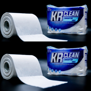 Krclean ผ้าเช็ดทำความสะอาดร่างกายแบบใช้แล้วทิ้งผ้าไมโครไฟเบอร์ที่ดูดซับได้ดีสำหรับการทำความสะอาดบ้านเทคนิคการถักสำหรับคุณแม่และลูกน้อยในครัว - Product Image 1