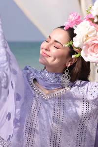 ชุดเดรสสำหรับผู้หญิงชุดเดรสสำหรับใส่เล่นสนามหญ้างานปักลายด้วยด้ายหนา - Product Image 3