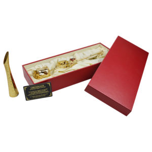 Oro Rosa natural sumergido con soporte de latón y con caja para regalo de aniversario Regalo de San Valentín El mejor regalo para pareja Artículo de regalo - Product Image 1