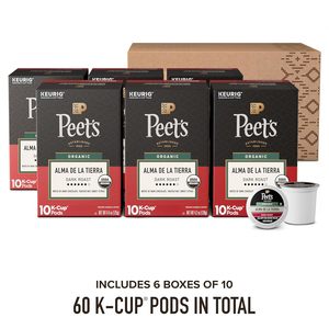 Peet's Coffee, USDA Organic Dark Roast Keurig K-Cup Pods, 100% Arabica Coffee - Alma de la Tierra 60 Count - Product Image 3