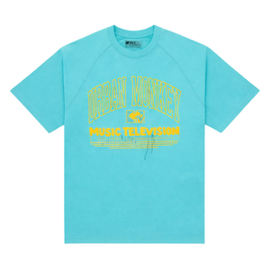 T-shirts pour hommes en coton 100% lavé, coupe ample, bleu clair, style vintage, streetwear décontracté, doux, respirant, pour un usage quotidien urbain - Product Image 2