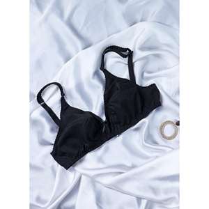 Skin Tulip-Sujetador de algodón de corte bajo sin aros sin relleno - Product Image 5