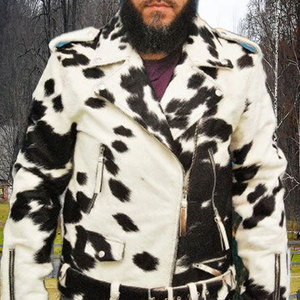 Chaquetas de Cuero Vacuno Genuino Totalmente Personalizadas, Chaqueta de Cuero Vacuno de Color Sólido Resistente a Bajo Precio para Hombre - Product Image 1