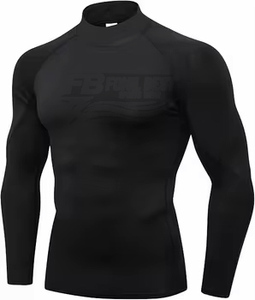 Maillot de compression unisexe à manches longues pour la gym, le fitness, le surf – Respirant et thermique pour la musculation - Product Image 6