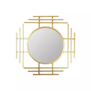 Miroir mural classique moderne en métal personnalisable pour la décoration intérieure de la chambre à coucher et du salon - Product Image 2