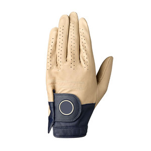 Gants de golf en cuir véritable de haute qualité, antidérapants, avec sangle de poignet réglable, unisexes, pour adultes, personnalisables - Product Image 1