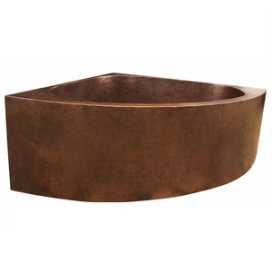 Bañera ovalada de cobre martillado de cobre de Metal duro, bañera de Metal para interiores y exteriores para Casa moderna, BAub hecho a mano - Product Image 4