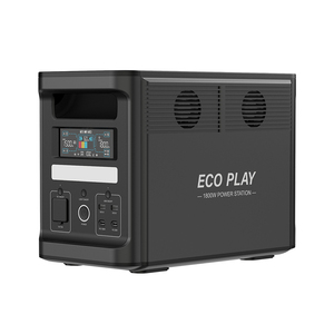 ECOPLAY 1800W Estación de energía portátil 1536Wh Generador solar Onda sinusoidal pura Batería externa Coche para respaldo doméstico Uso al aire libre EU - Product Image 1