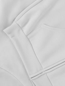 เสื้อนอกสำหรับออกกำลังกายระบายอากาศได้ดีมีฮู้ดโอเวอร์ไซส์สำหรับผู้หญิงเสื้อสเวตเชิ้ตใส่สบายแบบหลวมเปิดไหล่ - Product Image 3