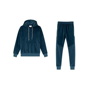 <b>Men</b>’s Blue Slim-Fit Polyester Tracksuit with Zip <b>Jacket</b> - Product Image 1