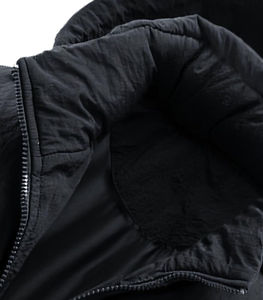 Veste à bulles pour homme à capuche respirante à séchage rapide, streetwear d'hiver, col montant, fermeture éclair, veste en toile, couleurs personnalisées, OEM - Product Image 4