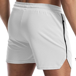 Shorts de sport pour hommes, fabrication directe, poche zippée, légers, pour la salle de sport, la course à pied, sans doublure, logo personnalisé, vente en gros, nouvelle arrivée, haut de gamme - Product Image 1