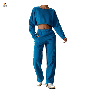 Pantalon de fitness personnalisé pour femmes automne hiver pantalon de sport à séchage rapide pantalon évasé de course ample grande taille pour l'exercice Yoga - Product Image 1