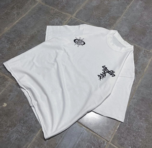 Chemise à manches courtes pour homme META WEAR 2025, de haute qualité, 100% coton, col rond, coupe classique, Chrome Heart, printemps/été - Product Image 6