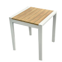 Meubles de jardin, table carrée d'extérieur, 4 chaises, ensemble de table à manger, table à thé de jardin moderne classique, patio