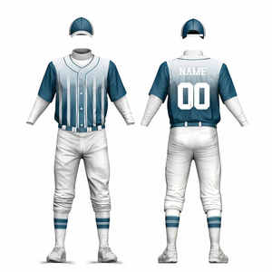 Transpirable Sublimación completa Personalizado Secado rápido Uniformes de béisbol en blanco Jersey de béisbol Pantalón Poliéster Uniforme de béisbol de secado rápido - Product Image 1