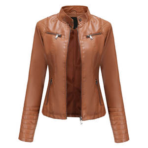 Veste en cuir pour femme printemps automne mince veste en cuir véritable courte mode veste pour femme manteau 2026 - Product Image 2