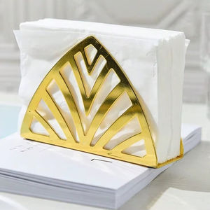 Servilletero de Metal de Diseño Dorado Premium, Perfecto para Restaurantes, Hoteles, Cafeterías y Mesas de Comedor de Alta Gama, de la India - Product Image 1