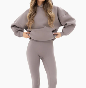 เสื้อฮู้ดดี้สตรีทแวร์ปี 2026 ผ้าหนา ทรงโอเวอร์ไซส์ แบบสั่งทำพิเศษ ไหล่ตก ไม่มีเชือก ผ้าสองชั้น 500gsm ทรงบ็อกซี่ พิมพ์ลายพัฟ - Product Image 6