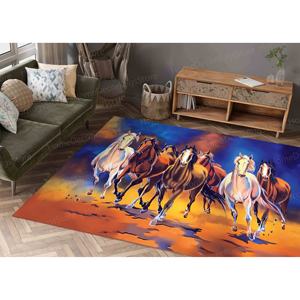 Manta para Caballos Galopantes, Mantas para Caballos Marrones, Manta Suave, Manta para Animales, Manta Delgada No Tejida - Product Image 1