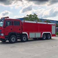 Bon prix, directement de l'usine, camion de lutte contre l'incendie haute performance 8x4 Howo TX double cabine 400HP 18 m³